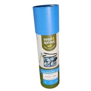 Seed and Sprout Gardening Tool Set NEW‎ Daisy Apron Hand Rake & Shovel Gift Kit